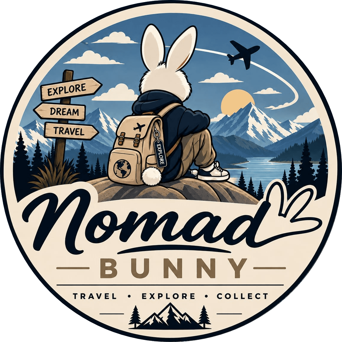 Nomad Bunny travel badge